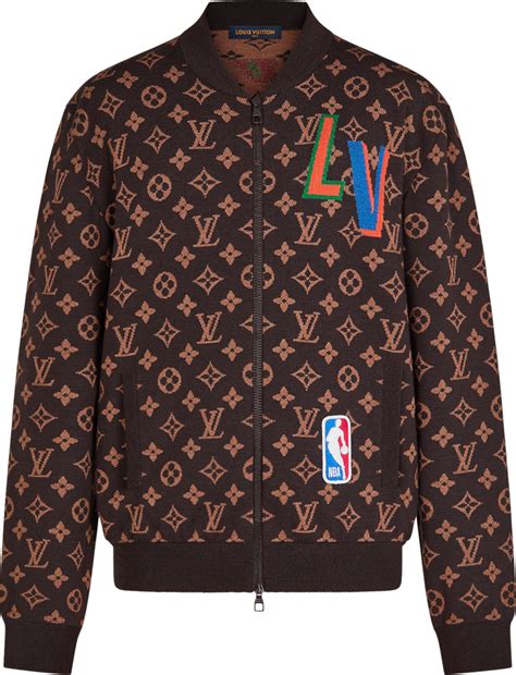 giubbotto louis vuitton uomo nba|louis vuitton nba knit jacket.